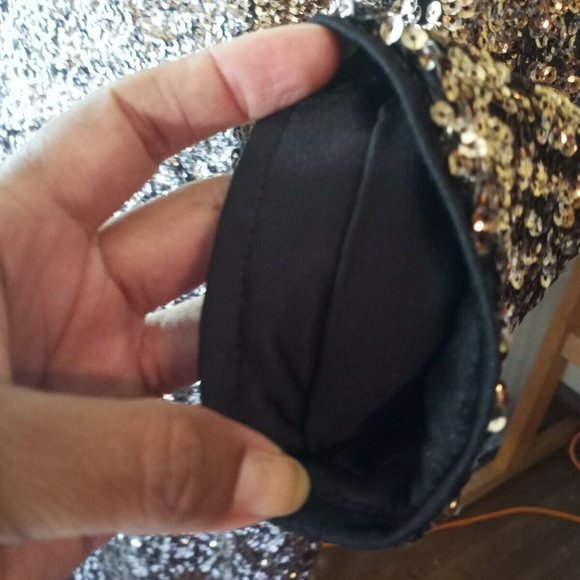 Metaphor Large Gold Sequin New Years Eve Party Dre - Picture 9 of 12